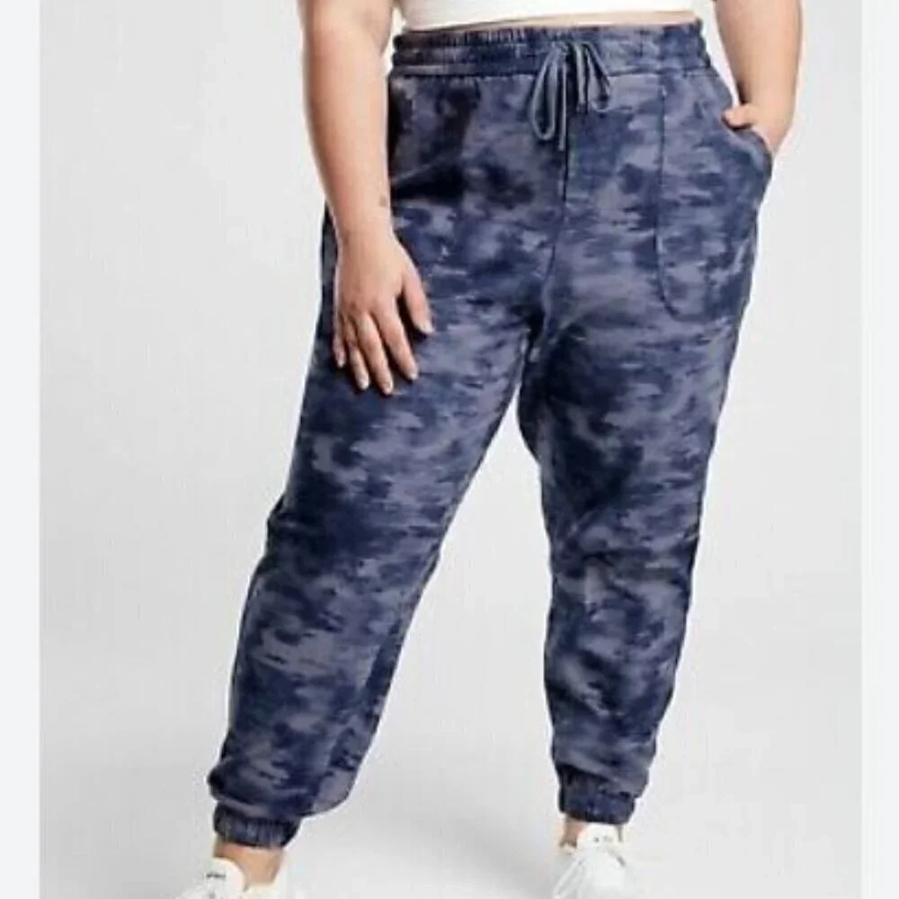Athleta Women's Farallon Printed Jogger Medieval Violet Purple Plus Size 24
